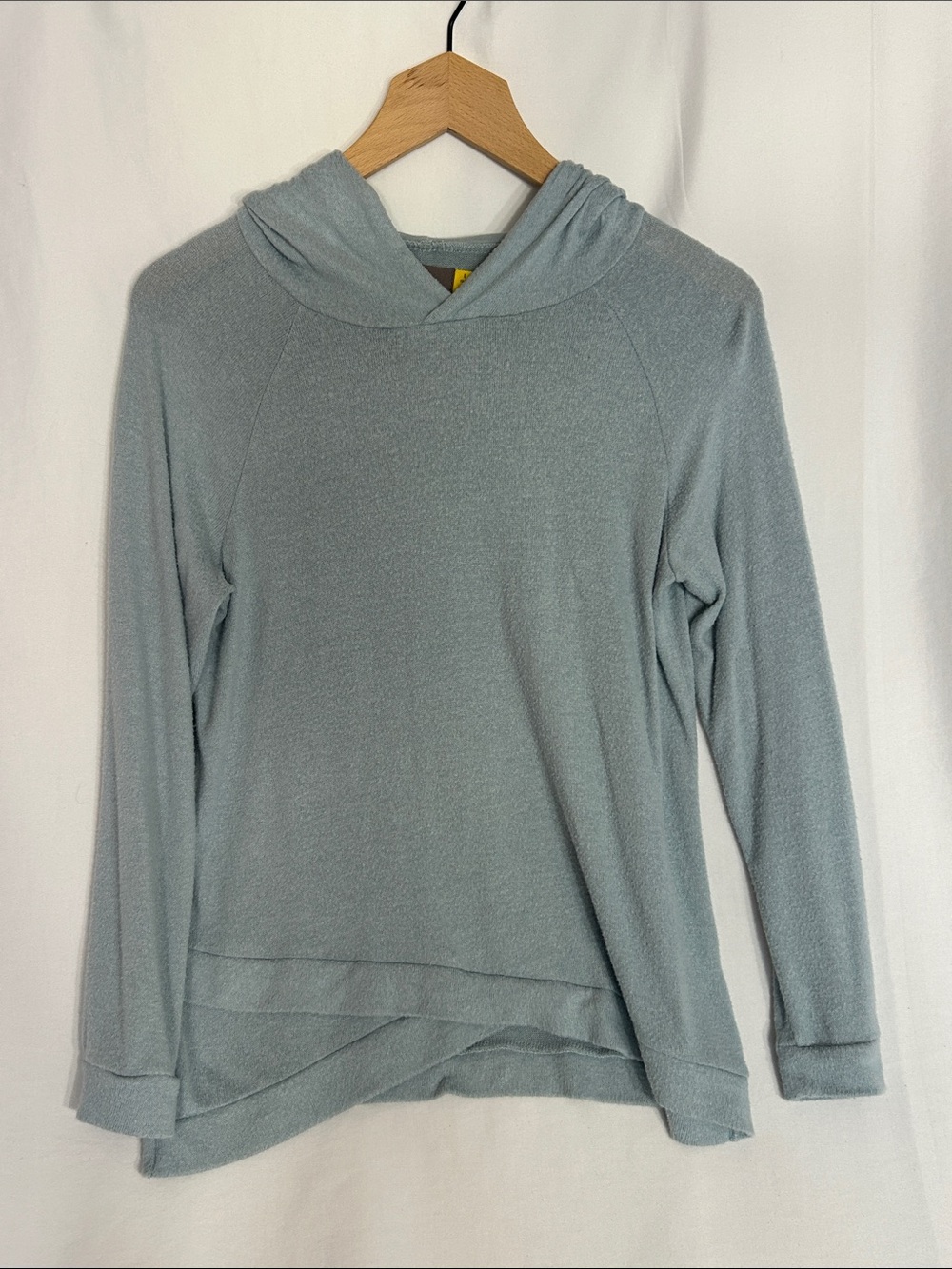 Girls' Light Blue Hooded Pullover Sweatshirt
